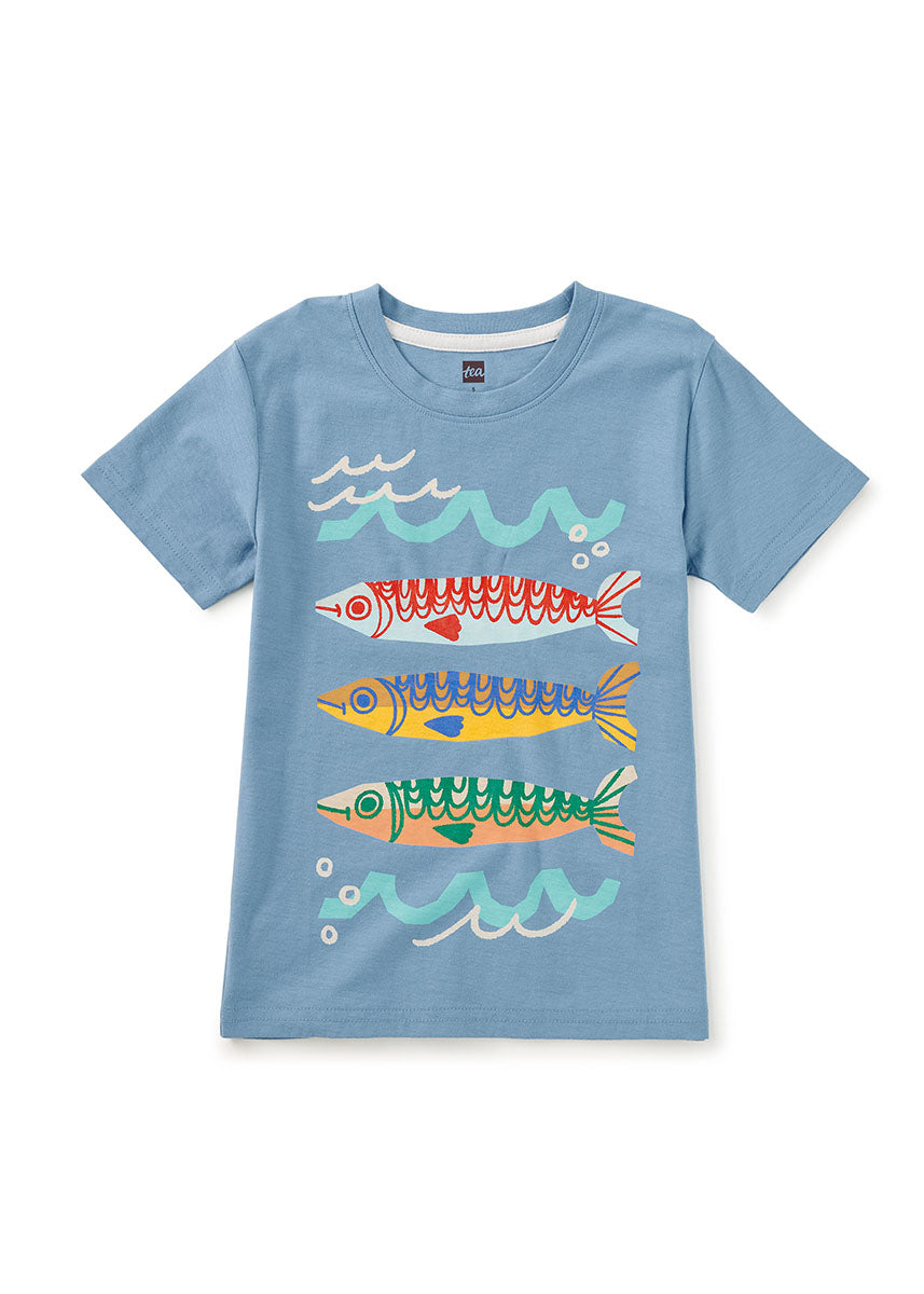 Sardinas Del Sur Graphic Tee - Blue Tide
