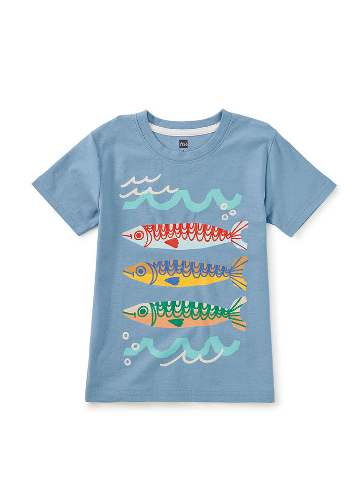 Sardinas Del Sur Graphic Tee - Blue Tide