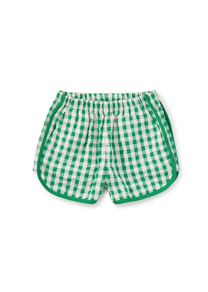 Woven Dolphin Shorts - Garden Party Check