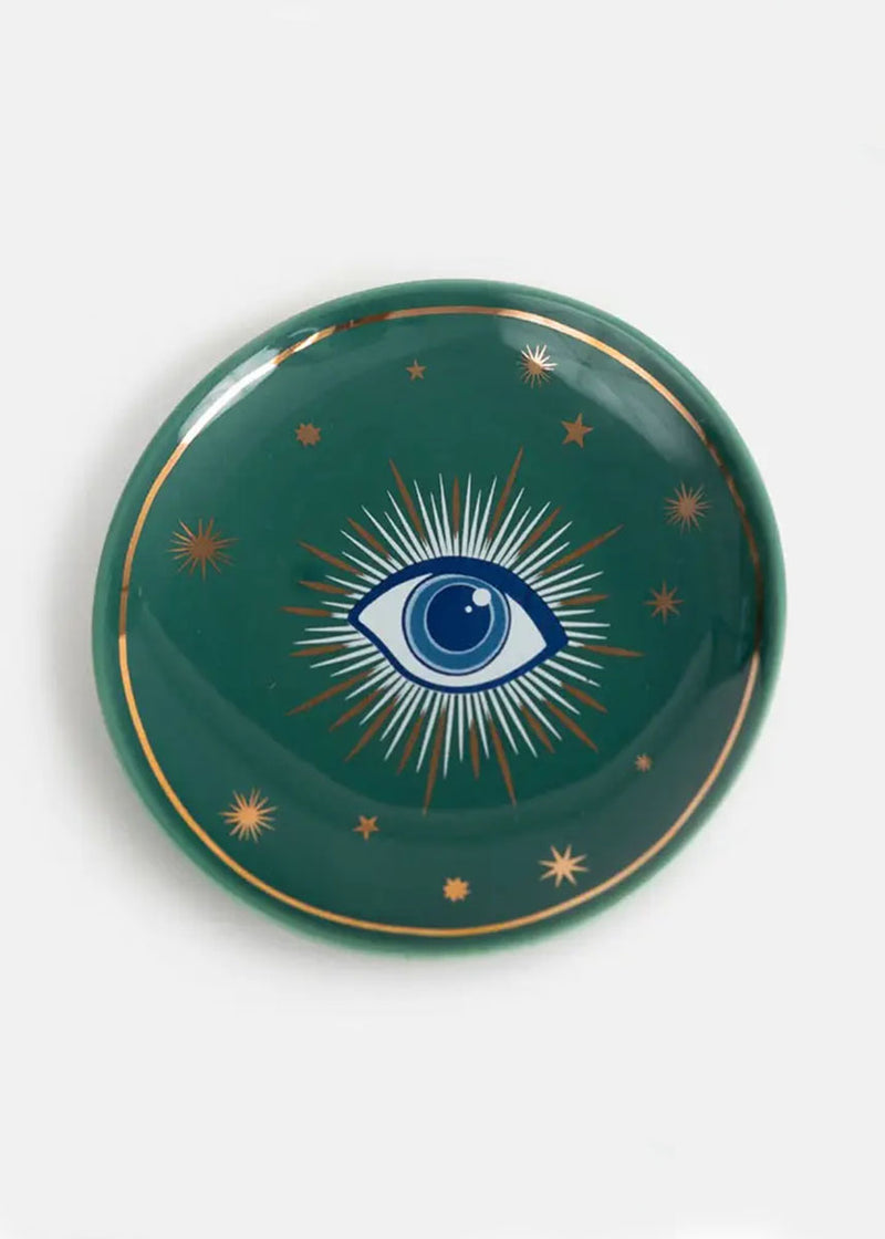 Emerald Evil Eye Trinket Dish