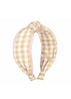 Gingham Edged Headband