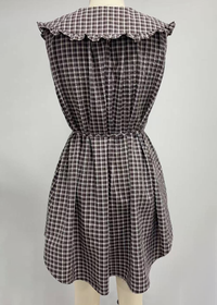 Cole Checkered Dress - Brown Multi
