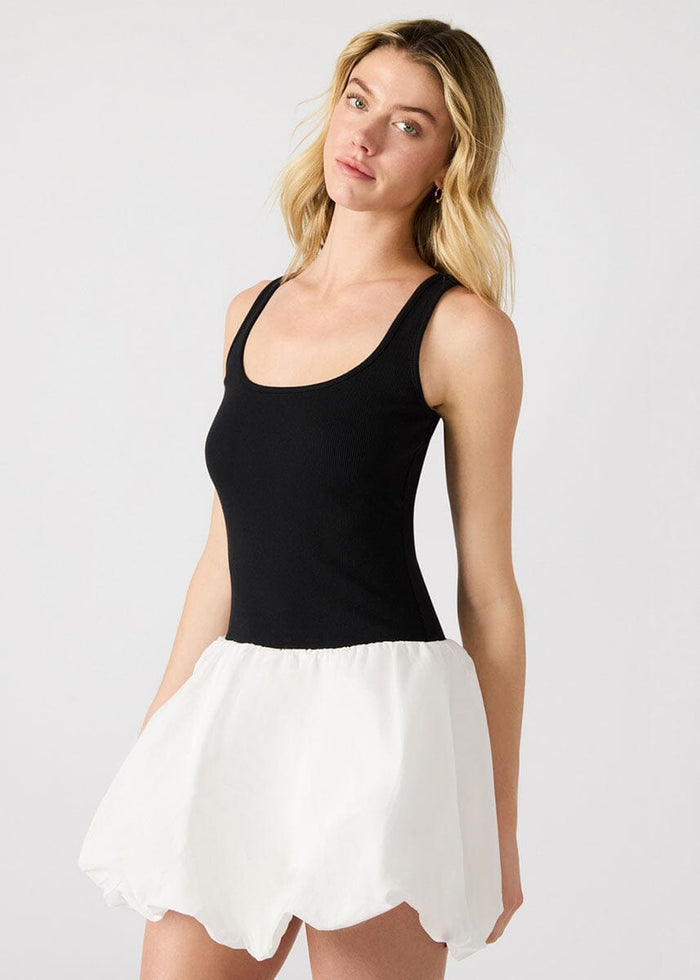Linnea Bubble Dress - Black & White