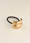 Mini Double Arch Metal Hair Tie - Gold