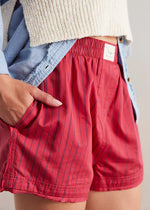 Day To Day Striped Boxer - Red Combo