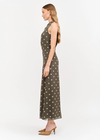 Remie Off The Shoulder Dress - Olive