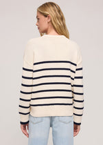 Boyfriend Stripe Sweater - Sea Salt