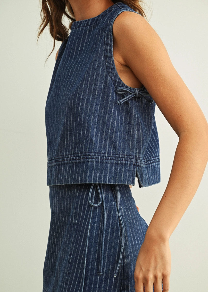 Jonno Denim Tank - Blue