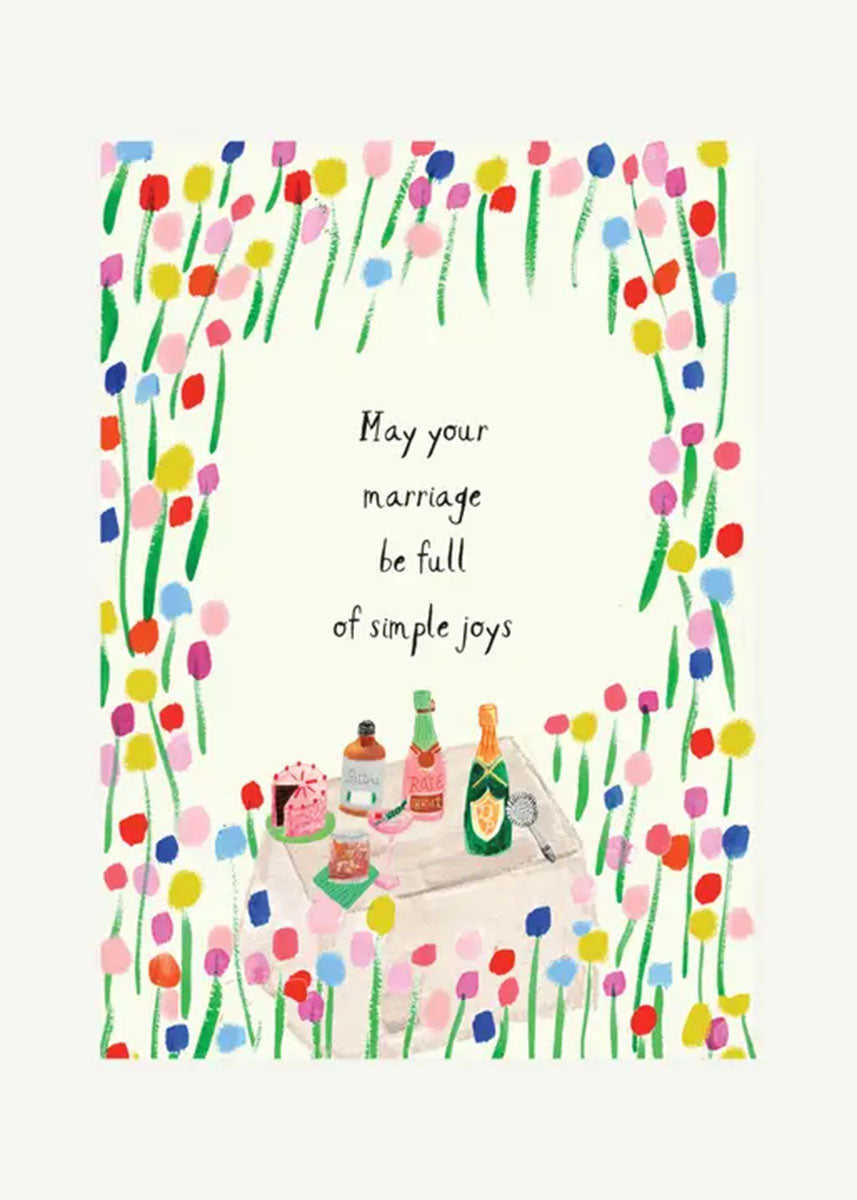 Simple Joys Wedding Card