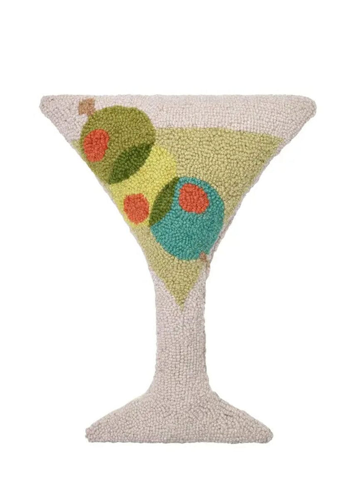 Martini Glass Hook Pillow