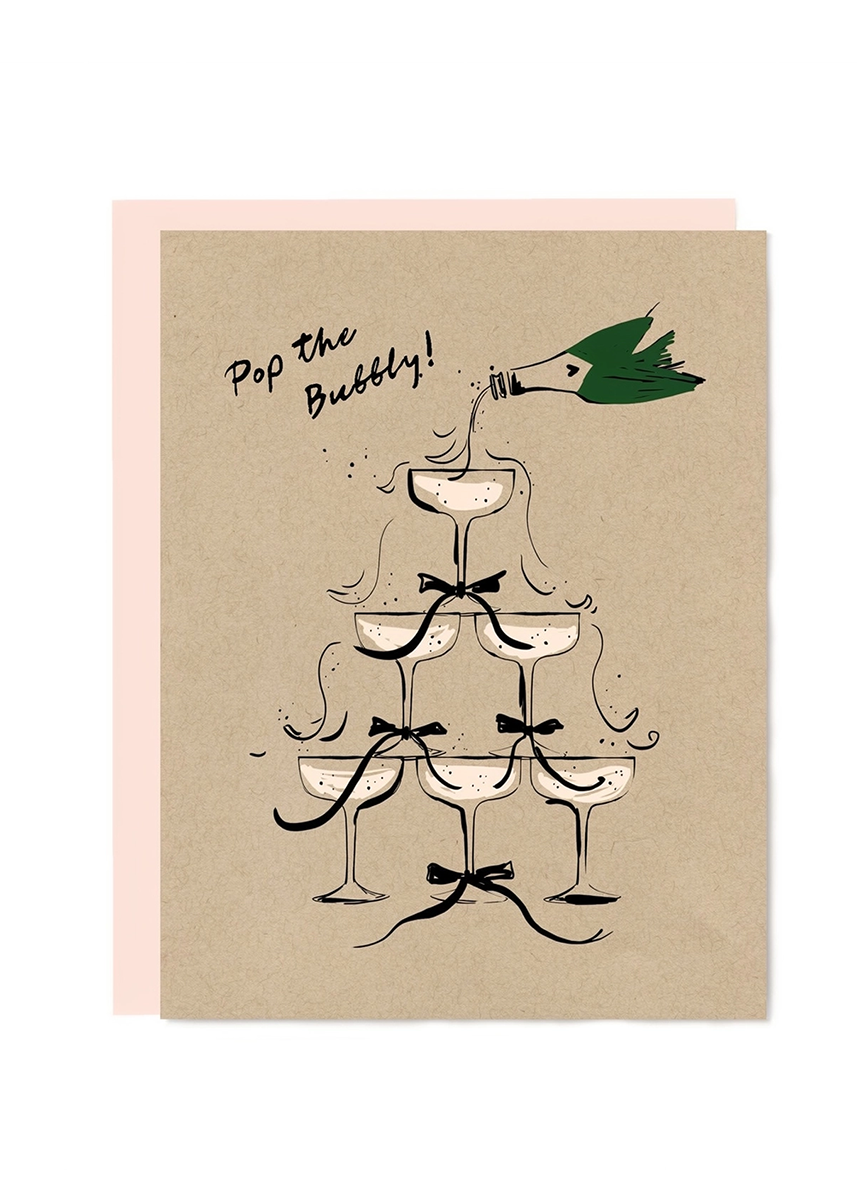 Pop the Bubbly Card