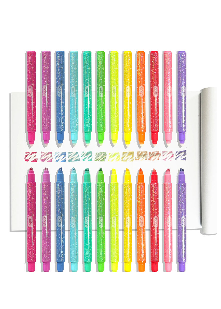 Make No Mistake! Glittery Erasable Markers