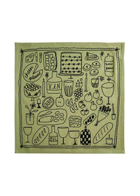 Picnic Tea Towel - Sage Green