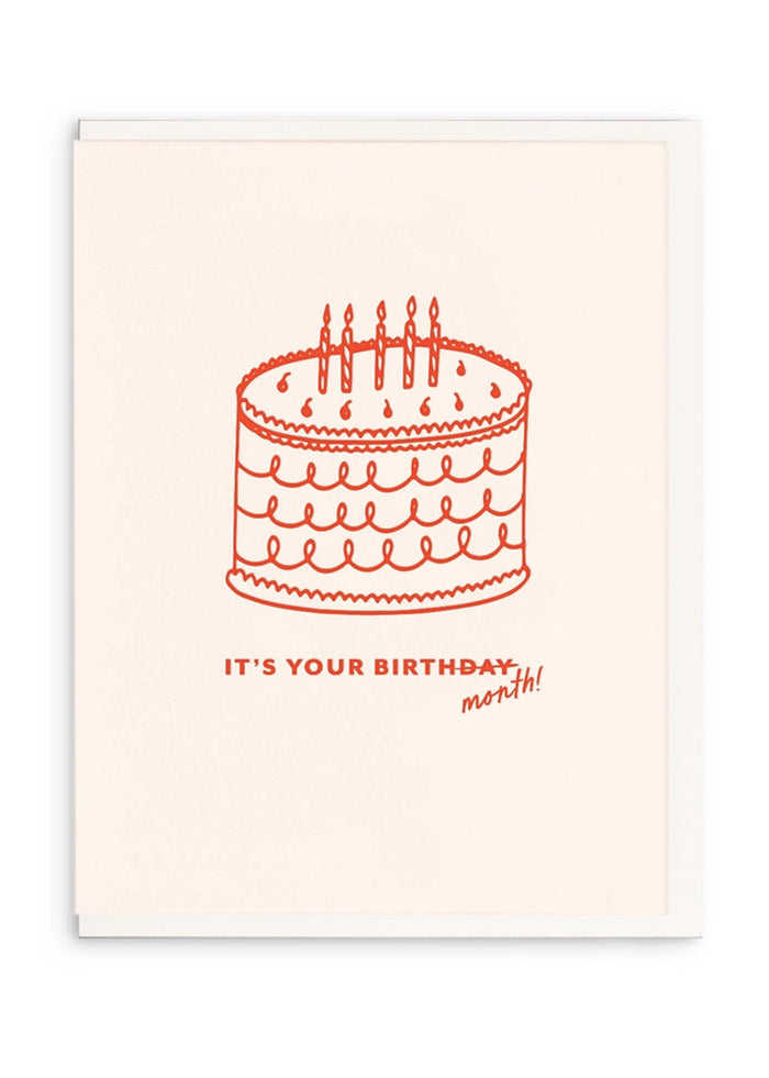 Birth Month Birthday Card