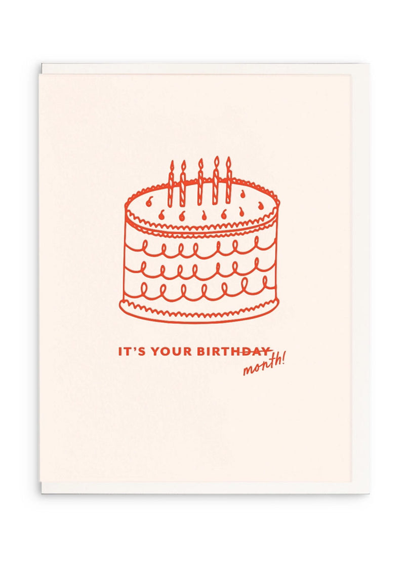 Birth Month Birthday Card