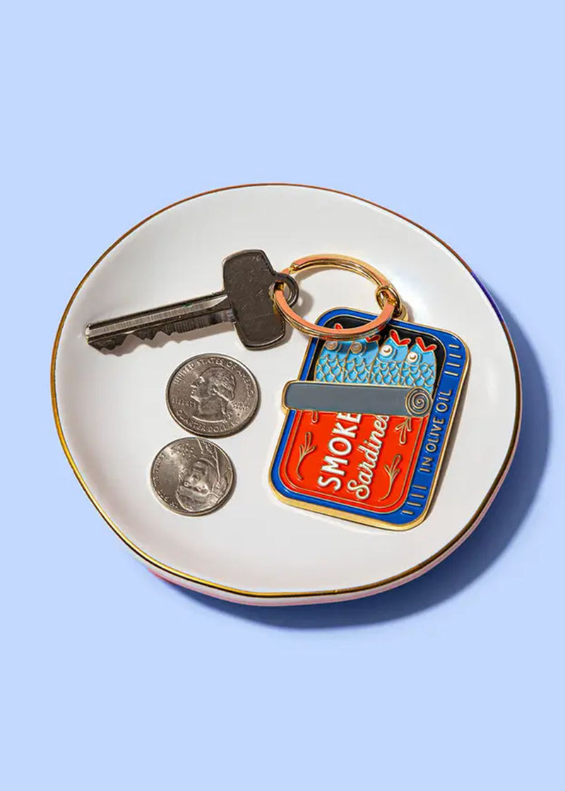 Sardines Can Enamel Keychain