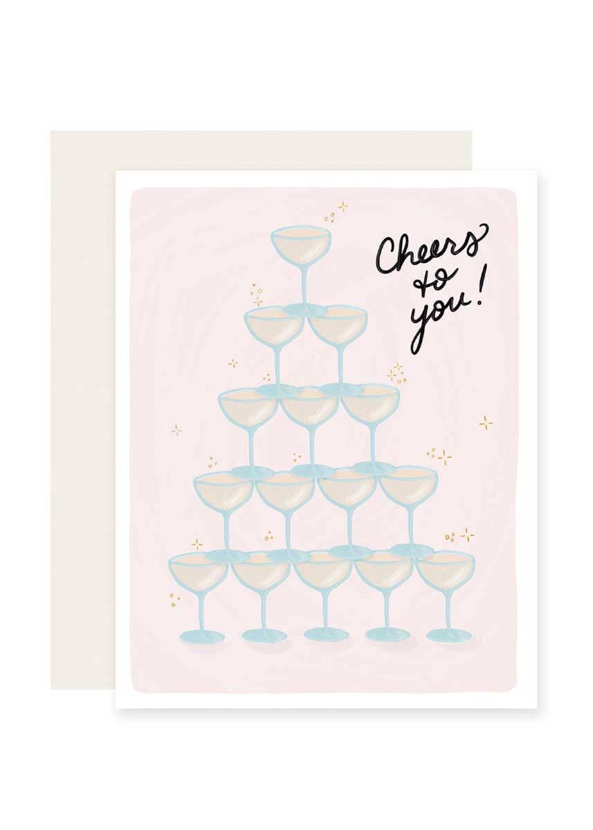 Champagne Cheers To You Card