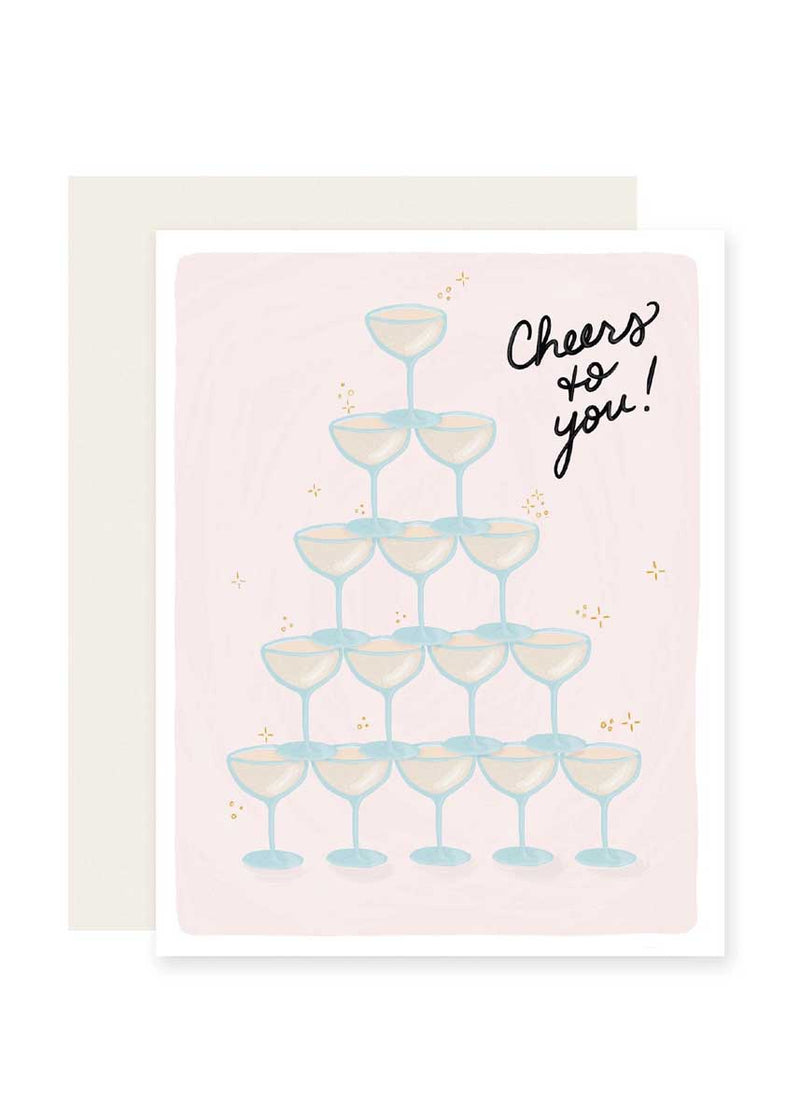 Champagne Cheers To You Card