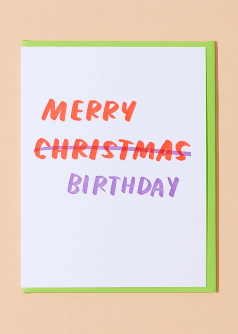 Merry (Christmas) Birthday Card