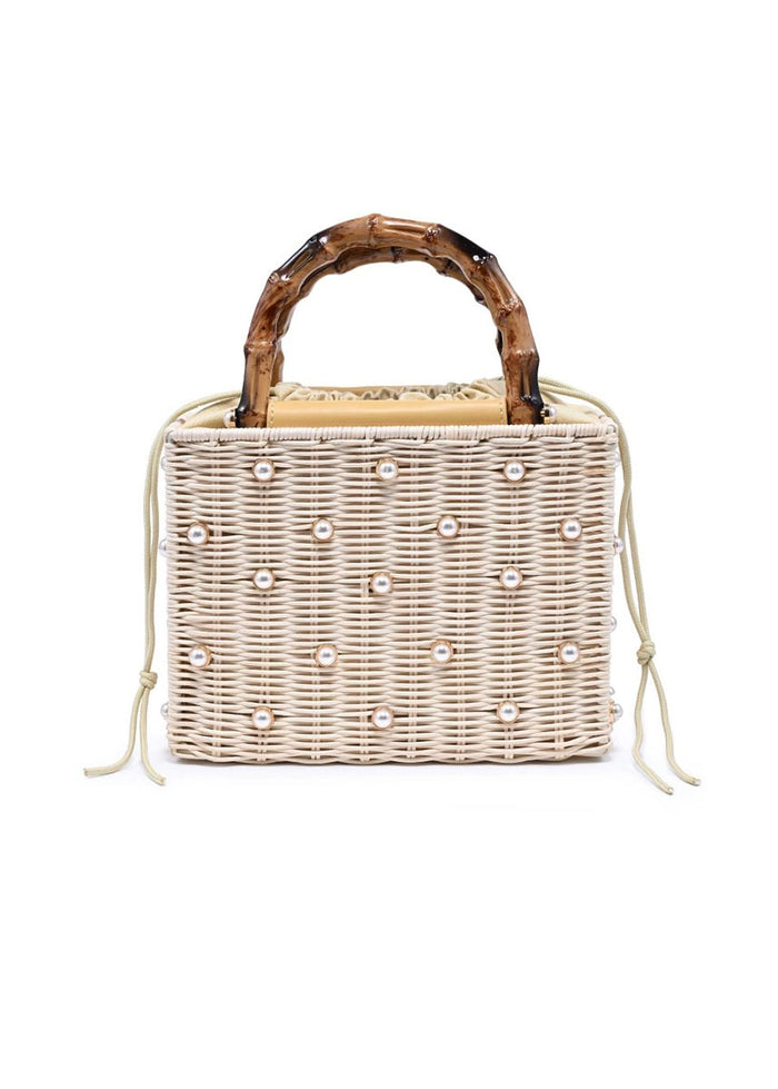 Maxie Pearl-Studded Evening Bag