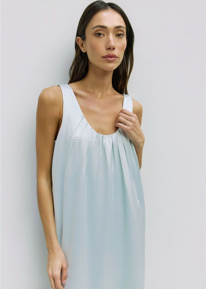 The Serenity Midi Dress - Blue