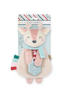 Holiday Itzy Lovey™ Plush + Teether Toy - Pink Reindeer