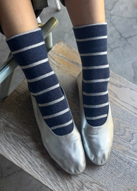 Wally Stripe Socks - Marine