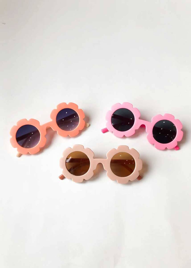 Kids 2-Tone Flower Sunglasses