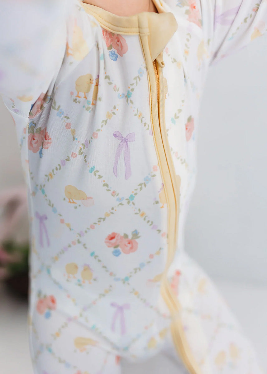 Peep & Petal Zipper Romper