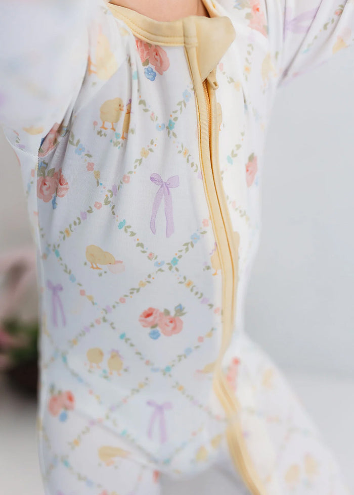 Peep & Petal Zipper Romper