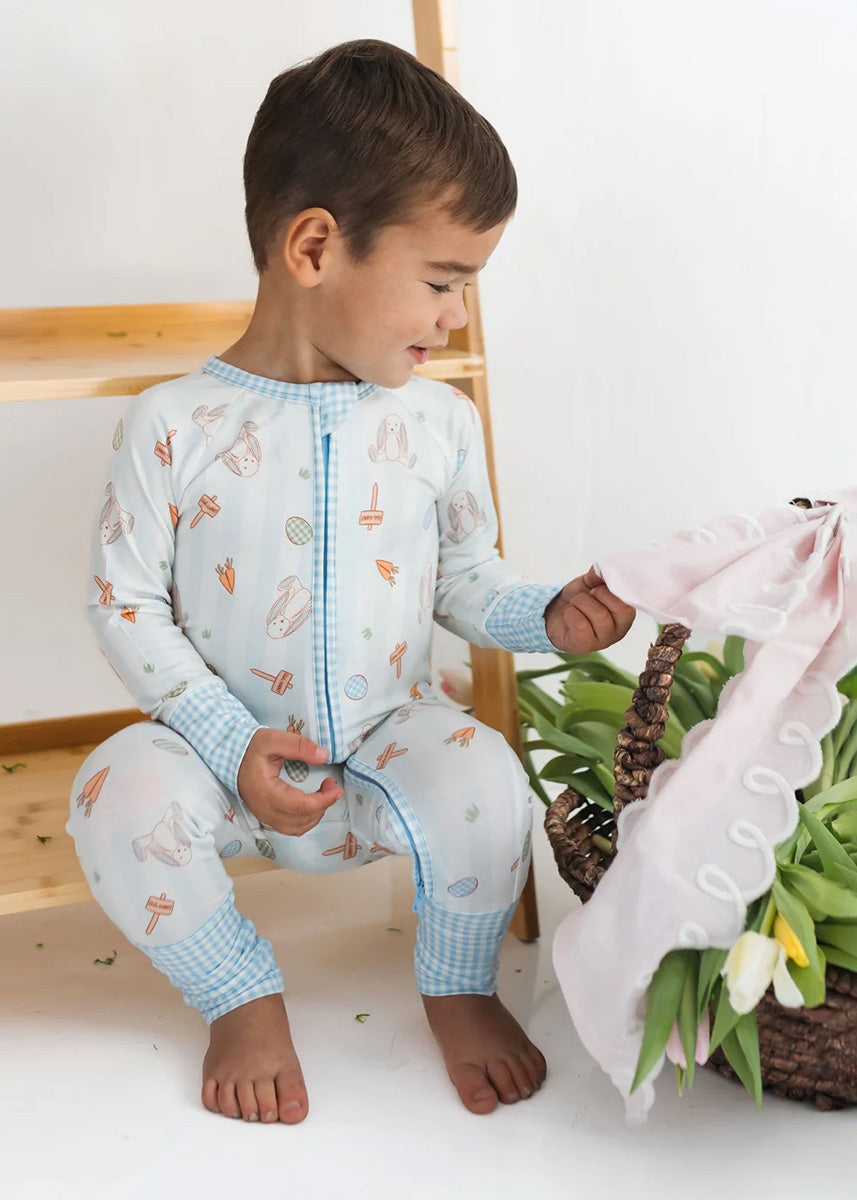 Oliver Rabbit Zipper Romper