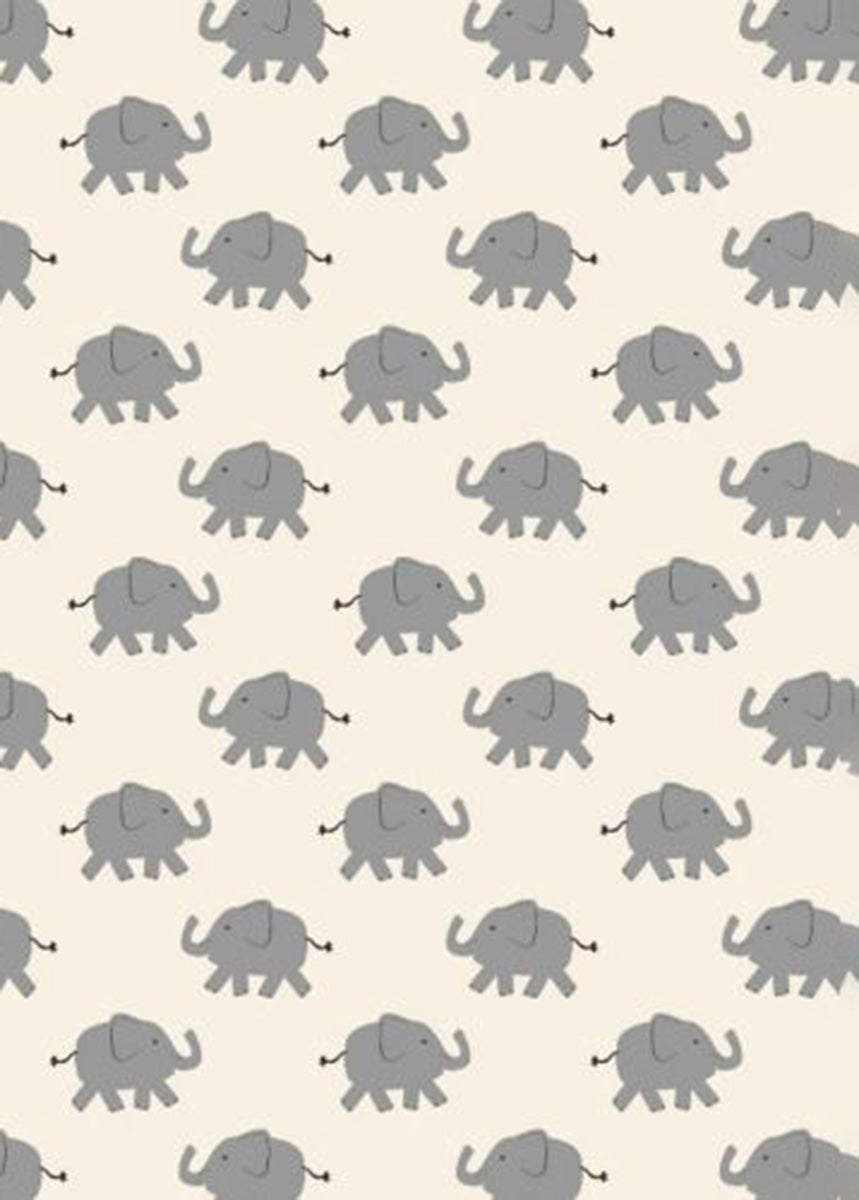 Kids Long John Pajama Set In HannaSoft™ - Happy Elephant