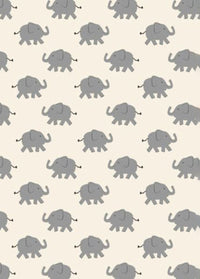 Kids Long John Pajama Set In HannaSoft™ - Happy Elephant