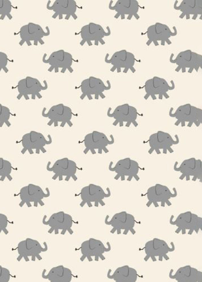 Kids Long John Pajama Set In HannaSoft™ - Happy Elephant