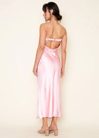 Meyers Strapless Maxi Slip Dress - Pink