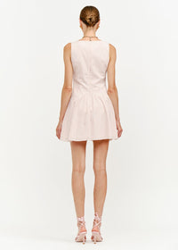Eden Stripe Mini Dress - Blush