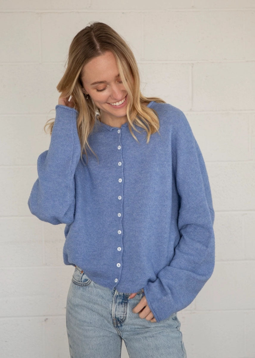 Piper Cardigan - Dusty Blue