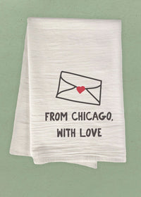 From Chicago, With Love Tea Towel