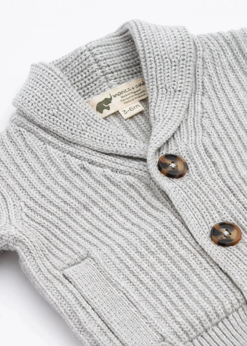 Collegiate Cardigan - Heather Grey