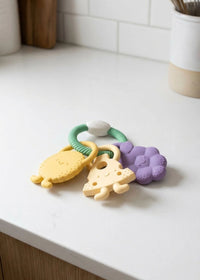 Multi-Textured Silicone Teether - Charcuterie