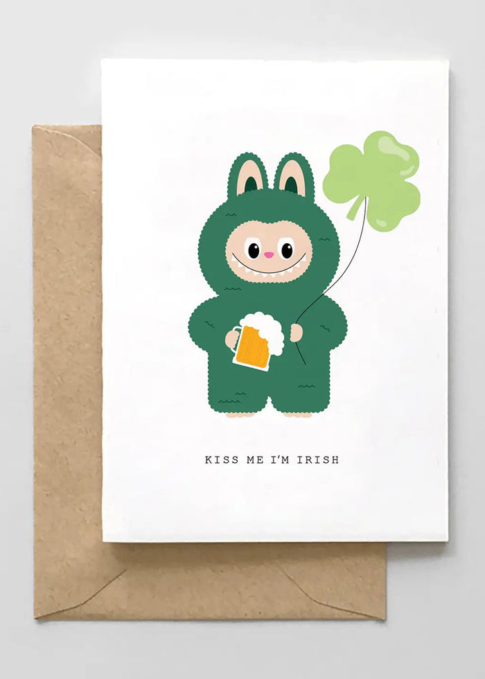 Kiss Me I'm Irish St. Patty's Card