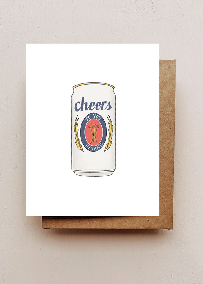 Cheers To You Friend Greeting Card