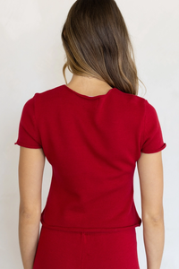 Nara Knit Top - Berry