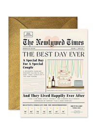 Newlywed Times Wedding Card