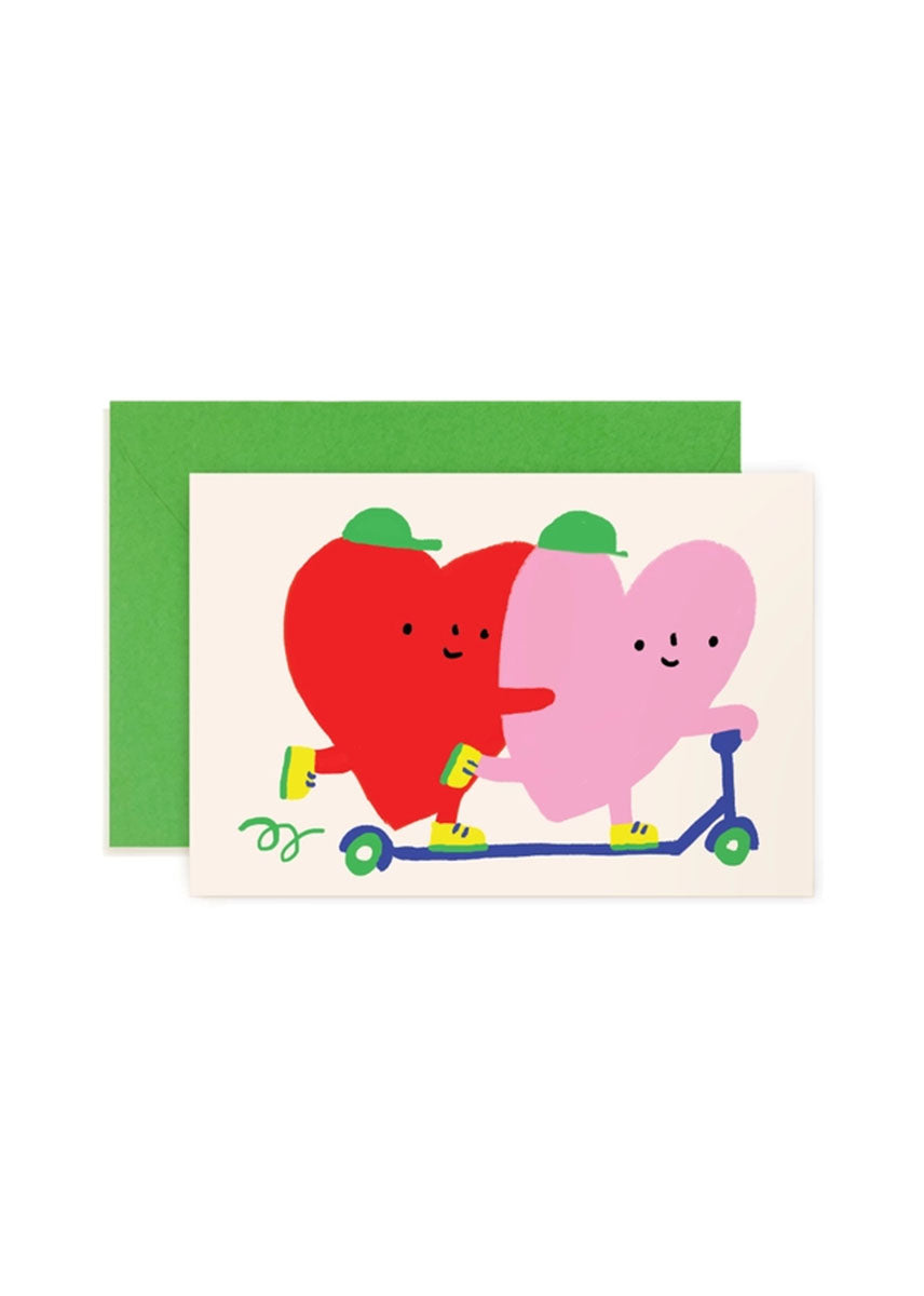 Scooter Hearts Mini Love Card