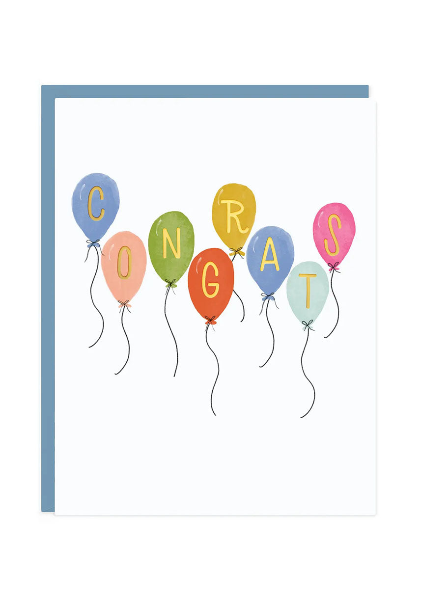 Congrats Balloons Card
