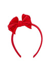 Bow Hard Headband - Cherry