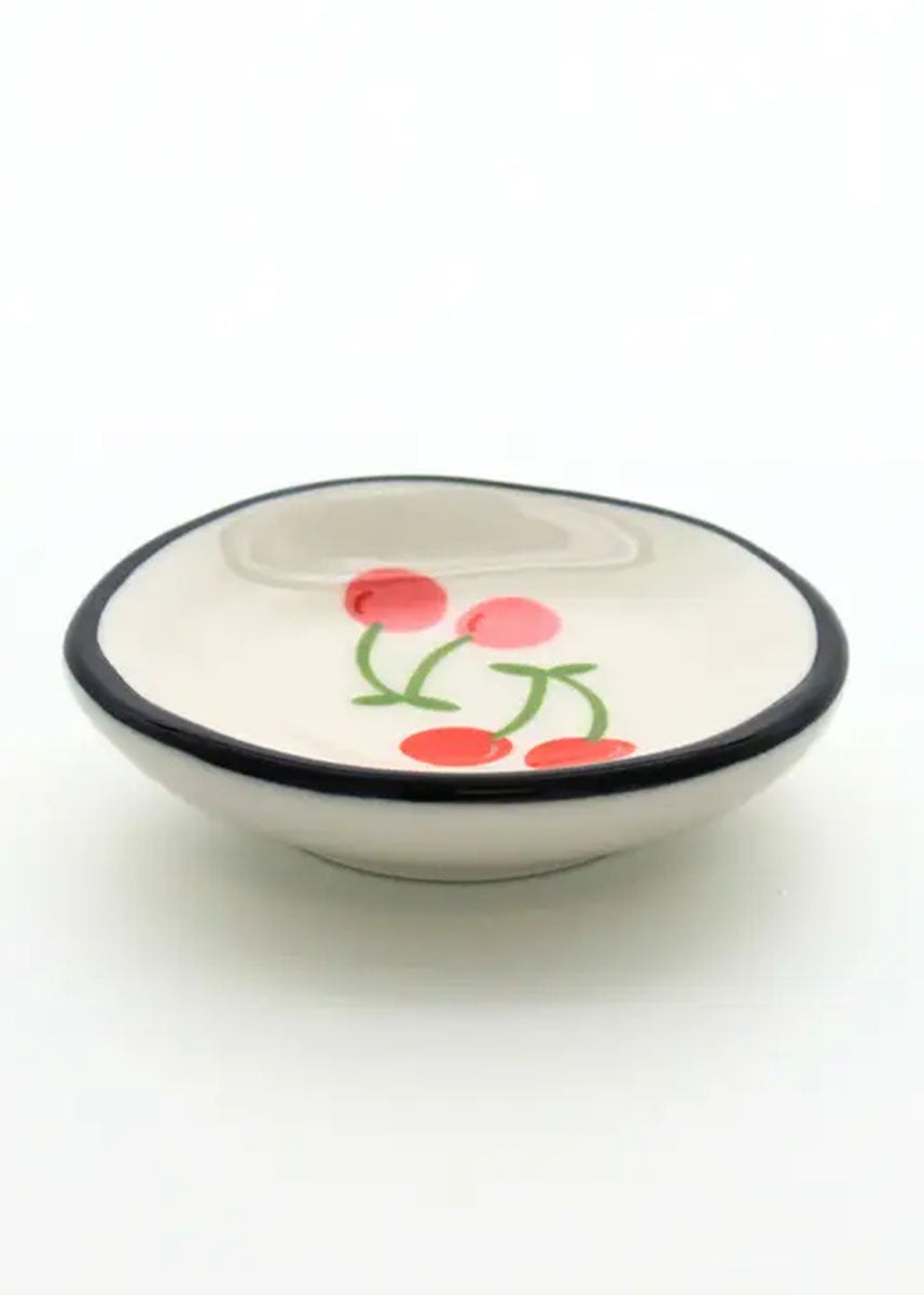 Double Cherries Ring Dish