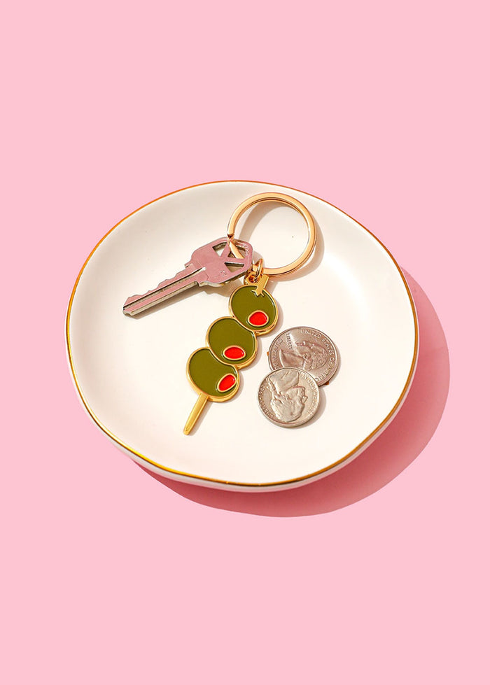 Olives Enamel Keychain