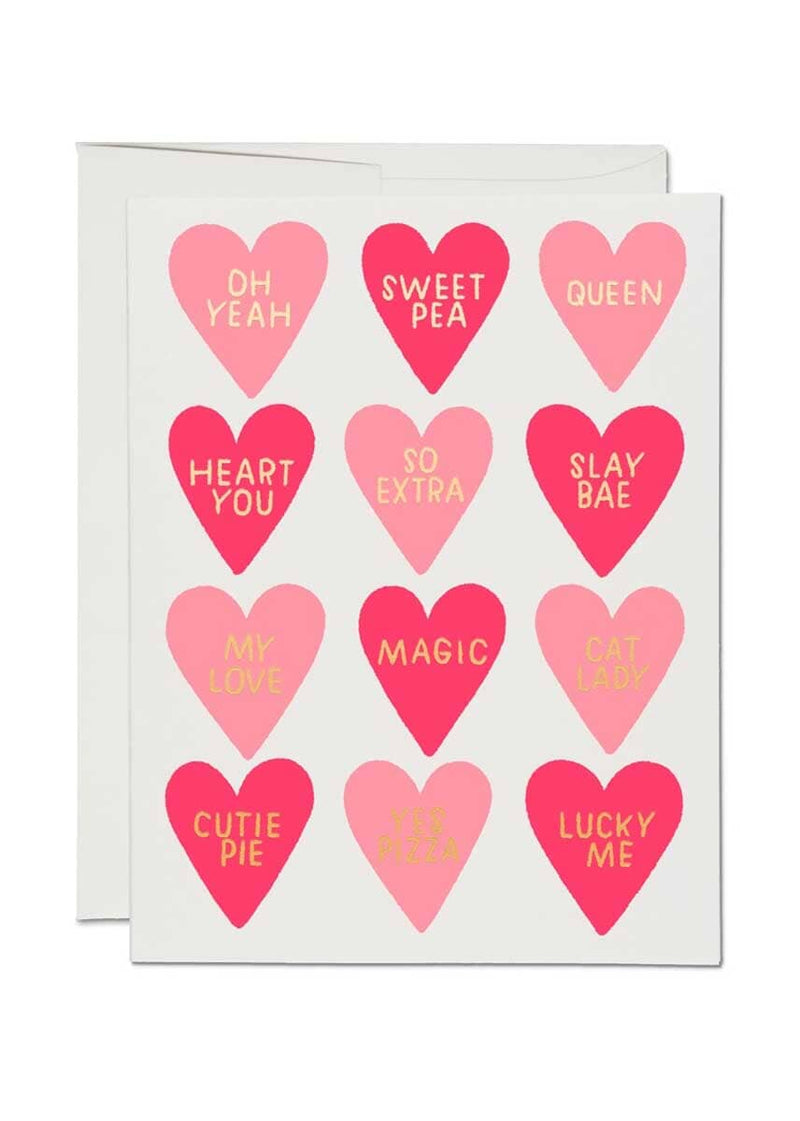 Conversation Hearts Valentine's Card